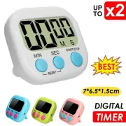 Magnetic Kitchen Timer LCD Digital Alarm Count Down Sport Clock Cook Stick Loud