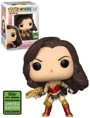 Funko POP Wonder Woman WW84 with Tiara Boomerang ECCC 2021 #347 Vinyl Figure