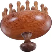 PACKOVE Wood Scalp Massaging Brush Natural Wooden Massager for Scalp Itch Relief Stress Reduction and Healthier Hair Durable Tooth Design for Relaxation and Improved Sleep