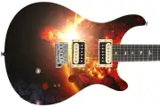 Guitar Skin Axe Wrap Re-skin Vinyl Electric Dying of the Caramel Sun Planet 822