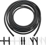 Ankuee Car Windshield Washer Hose Kit, 2 Meter Vehicle Washer Fluid Hose with 12 Pcs Hose Connectors, Auto Accessories for Water Pump and Nozzles, Universal for Windshield Washer Tubing