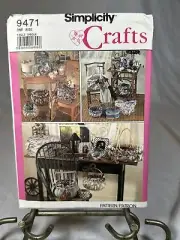 Fabric Frames and Baskets Sewing Pattern Simplicity Crafts 9471 Uncut FF