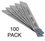 100 Reciprocating Saw Blades 6" 18Tpi Thin Kerf For Sheet Metal Mufflers E.M.T.