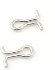 JCBIZ 100pcs 1.5 * 6.0 * 12.7 * 10 Connection Buckle Fishing Tackle Accessories Metal Eight Rings Amiga Rings Several Rings