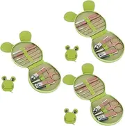 Healvian 3 Sets Nail Clippers Set for Women Travel Manicure Tool Kit Storage Bag for and Travel