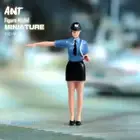 1/43 Police Girl A Scene Props Miniatures Figures Model For Cars Vehicles Toys