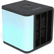 Evapolar evaLIGHT Plus Personal Portable Air Cooler and Humidifier, Desktop Cooling Fan, for Home and Office, with USB Connectivity and Colorful Built-in LED Light, Black (EV-1500)