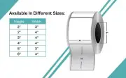 Direct Thermal White Shipping Labels 3" Core Rolls for Zebra and Rollo Printer