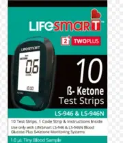LifeSmart 2TwoPlus Ketone Test Strips (For LS-946) 10 ozhealthexperts
