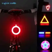 Bicycle Taillight Cycling Lights Multi Lighting Modes USB Charging Led Flash