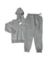 NWT Polo Ralph Lauren Boys Medium (10-12) Sweat Suit Pants Hoodie Set Grey