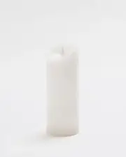 [Dusk] Premium Flickering Flameless Pillar Candle White X-Large