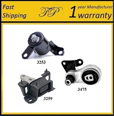3PCS MOTOR & TRANS MOUNT FOR 2014-2019 Ford Fiesta 1.6L - Auto Trans. (for: Ford)