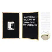 Letter Board 30x45cm Wooden Frame Message Note Memo Teaching Black Menu Display