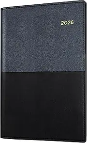Collins - Vanessa 12 Month 2026 Diary/Planner, Month to View with Notes, A5 PU - Black