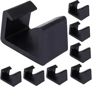 SEWOART Outdoor Furniture Clips Set 8pcs Black Rattan Chair Clamps Strong Hold for Patio Sectional Sofa Garden Furniture Fasteners Simple Installati