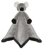 Teddykompaniet Diinglisar Gray Koala Plush Fleece Baby Blanket Snuggler, 13"