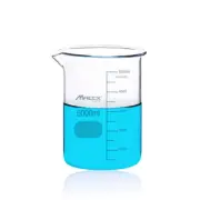 (5000ml) Sturdy Glass Beaker, 3.3 Borosilicate Low Form with Printed Graduation