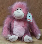 Gund Fab Pals Collection Ramona Gorilla Pink Plush Monkey Stuffed Animal 11.5"