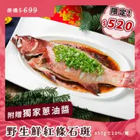 在飛比找蝦皮商城優惠-【阿家海鮮】"母親節獨家$520限定"野生鮮嫩紅條(虎條)石