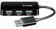 D-Link 4-Port SuperSpeed USB 3.0 Portable Hub [DUB-1341]