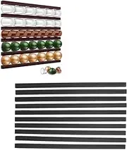 [UPQRSG] Coffee Pod Holder, Self-Adhesive Wall Mount Coffee Pod Stands, K Cup Holder Stick Coffee Pod Holder, Coffee Pod Storage for Coffee Shop Desktop Office and Kitchen(Black)