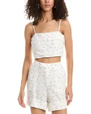 Wildfox Odessa Linen-Blend Top