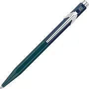 Caran d'Ache 849 Paul Smith NM0849.340 Ballpoint Pen in Racing Green/Navy Blue Aluminium Goliath Refill in Black Medium Length: 12.5 cm