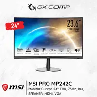 在飛比找蝦皮購物優惠-Msi PRO MP242C 曲面 FHD 75Hz 1ms