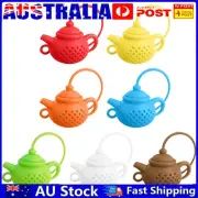 Teapot Shape Tea Strainer with Long Handle Silicone Tea Steeper for Loose Tea AU