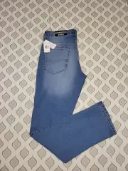 New Buffalo David Bitton Jeans Mens 34x32 Blue Evan Slim Straight Denim NWT $109