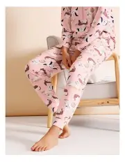 [Soho] Everyday PVE Cuffed Pant in Cats & Dogs Print