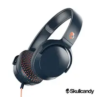 在飛比找PChome24h購物優惠-Skullcandy Riff 耳罩式有線耳機-深藍棕色(公