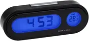 ERINGOGO 1Pc Digital Thermometer Car Clock Multifunctional Dashboard Thermometer Display Compact Design for Accurate Measurement Vehicles