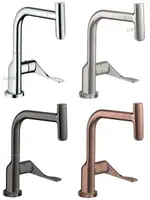 【麗室衛浴】HANSGROHE AXOR 廚房伸縮龍頭 39861000鉻 | 39861800毛絲面 | 39861340黑 | 39861340紅金