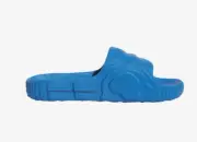 adidas Originals Adilette 22 Slides Black Blue ID7956 Sandal Men's 8-14 Comfy