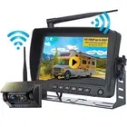 Wireless Solar Magnetic Reverse Backup Camera + 7" Monitor DVR For Truck Caravan