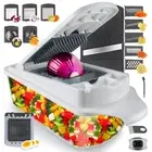 Vegetable Chopper Slicer Onion Dicer, Multi 22-in-1 Veggie Mandoline Food Cut...