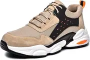 [USOR] Safety Shoes Steel Toe Cap Work Boot for Men Women Safety Boots Mens Steel Cap Puncture Resistant Shoes Lightweight Breathable Comfortable Industrial Construction Sneakers