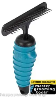 Master Grooming Tools PIN Undercoat COAT RAKE Short-Med Hair Dematting DOG CAT