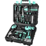 Drill Set: Tool Set with 8V Cordless Drill, Home Tool Kit with Drill, Hand To...
