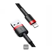 Baseus USB-A Cafule Tough Cable Braided Cord 1m - Red/Black