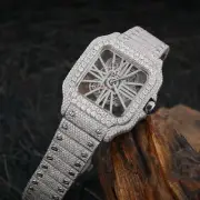 VVS Moissanite Skeleton Cartier Watch