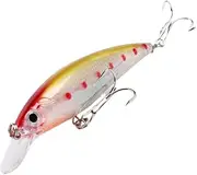 LLEIIshen 10pcs Minnow Fishing Lure 11.3cm 13.6g Hard Fishing Bait Swimbait Boat Topwater Crankbait Lures Set for Trout Bass/1977