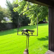 Whimsical Rocking Kinetic Galvanized Metal Dragonfly Bell Hanging Windchime