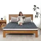 Japanese Futon Floor Mattress, Queen Size Thick Tatami Mat Portable & Foldabl...
