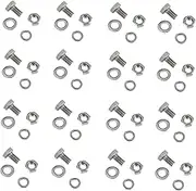 GANAZONO 40Sets Stainless Steel Hexagon Bolt and Nut for Woodworking and Electronics Flat Head Screws Corrosion Resistant Easy Installation Versatile Assortment Kit