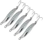 EXHUMKY 5pcs Portable Imitation Fishing Baits for Freshwater Saltwater Wear Resistant Fishing Lures for Bass Trout Equipment for Lakes Rivers and Streams