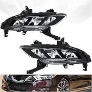Car Fog Lamps Front Bumper Daytime Running Lights Compatible for Nissan Maxima 2016 2017 2018 Fog Lamp Accessories 26150-4RK0A 26155-4RK0A(Only Right)