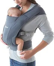 Ergobaby Embrace Cozy Newborn Baby Wrap Carrier (7-25 Pounds), Oxford Blue
